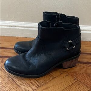 Teva Black Leather Ankle Booties